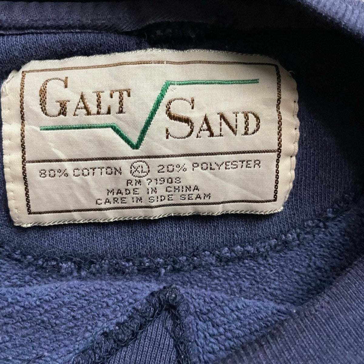 Vintage Notre Dame Crewneck Sweatshirt Mens XL Navy Blue 90s Galt Sand