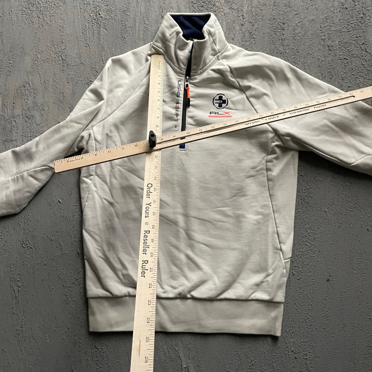 Vintage Ralph Lauren RLX Sailing 1/4 Zip Sweatshirt Mens Small White Y2K