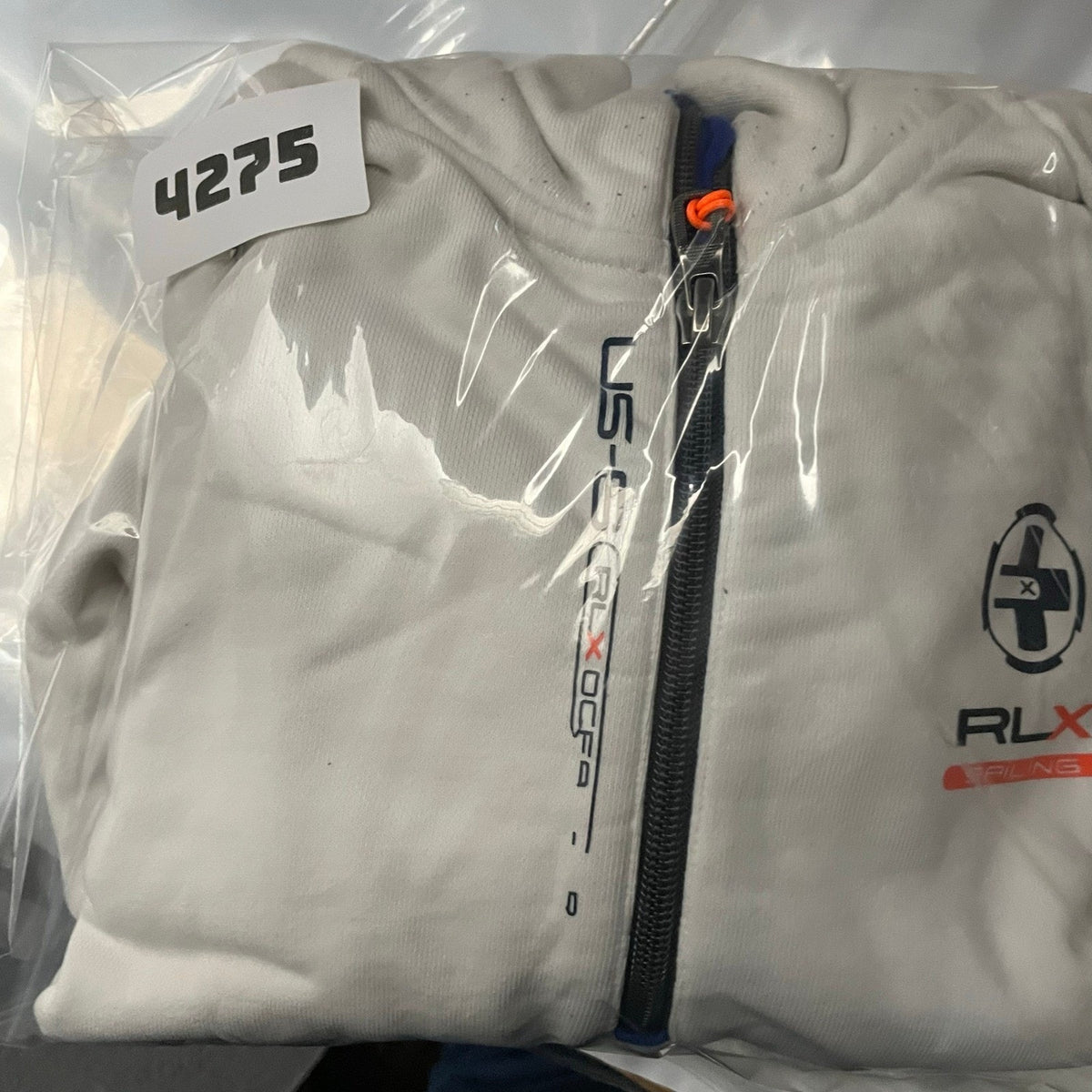 Vintage Ralph Lauren RLX Sailing 1/4 Zip Sweatshirt Mens Small White Y2K